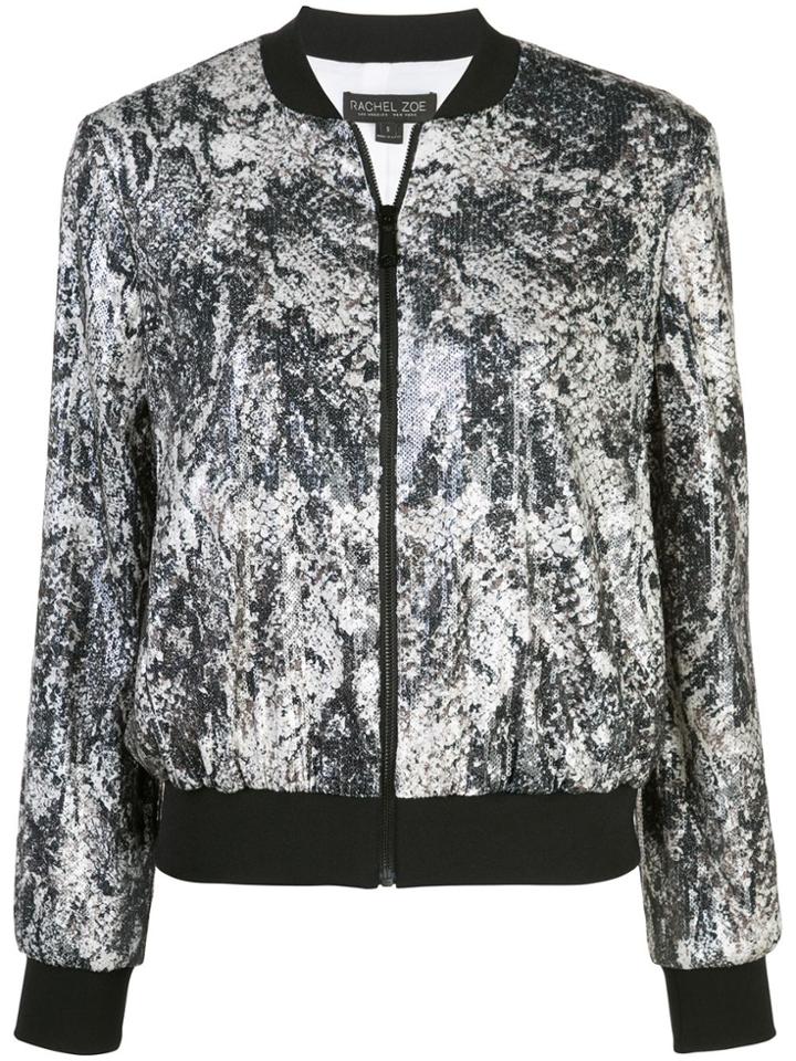 Rachel Zoe Abstract Print Short Jacket - Black