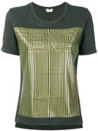 Fendi Gold-tone Motif T-shirt - Green