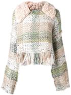 Lalo Cropped Tweed Jumper, Women's, Size: Medium/large, Angora/mohair/wool
