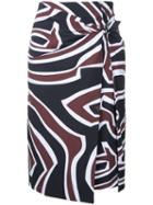 Emilio Pucci - Printed Skirt - Women - Polyamide/spandex/elastane - 40, Brown, Polyamide/spandex/elastane