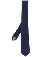 Brunello Cucinelli Chevron Pattern Tie - Blue