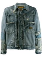 Neighborhood Boxy Fit Distressed Jacket - Blue