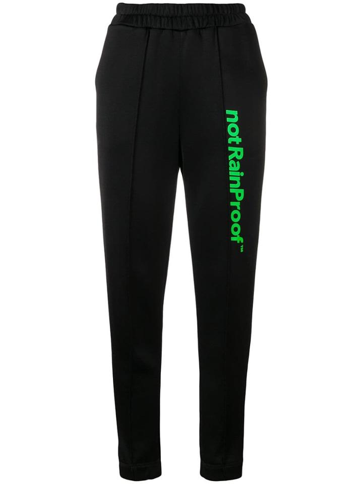 Styland High-rise Track Pants - Black