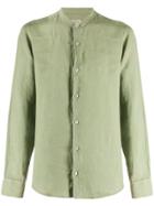 Z Zegna Mandarin Neck Shirt - Green