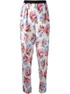 Emanuel Ungaro High-waisted Trousers, Women's, Size: 40, White, Silk/acetate/rayon