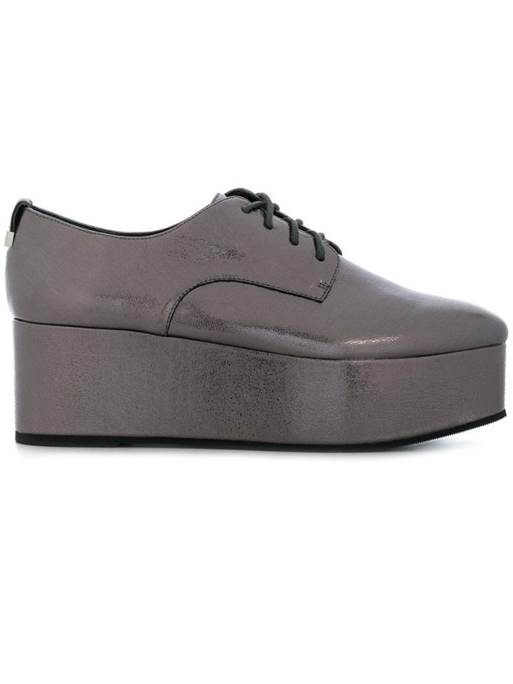Calvin Klein Platform Oxford Shoes - Grey