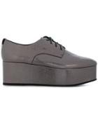 Calvin Klein Platform Oxford Shoes - Grey