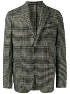 The Gigi Art Checked Blazer - Black