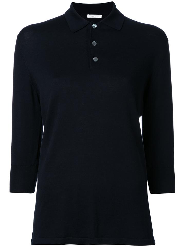6397 Plain Polo Shirt, Women's, Size: Small, Blue, Cotton