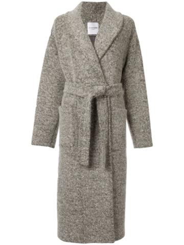 Le 17 Septembre Shawl Collar Coat - Grey