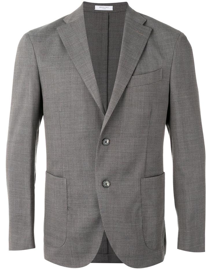 Boglioli Classic Blazer, Men's, Size: 50, Grey, Spandex/elastane/acetate/cupro/virgin Wool