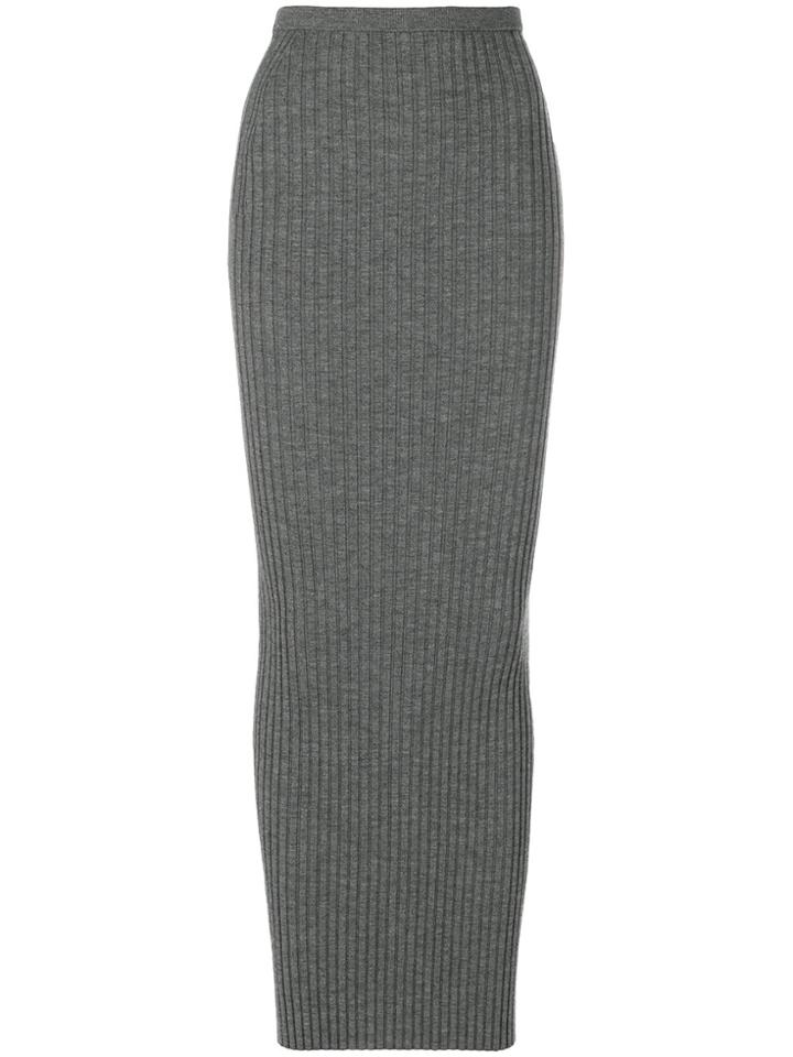 Haider Ackermann Ribbed Knit Skirt - Grey