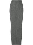 Haider Ackermann Ribbed Knit Skirt - Grey