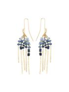 Natasha Collis 'rod' Blue Sapphire Earrings