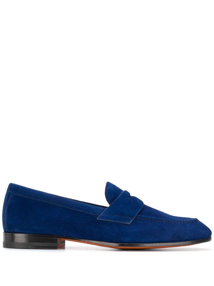 Santoni Classic Penny Loafers - Blue