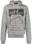 Dsquared2 Printed Hooded Sweatshirt - Grey