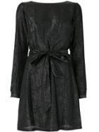 Michael Michael Kors Metallic Belted Dress - Black