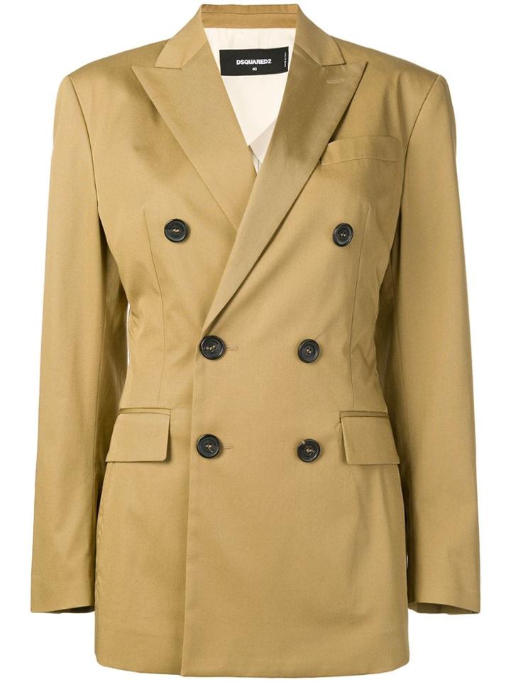 Dsquared2 Double Breasted Blazer - Brown