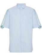 Y / Project Oversized Double Shirt Short Sleeve Shirt - Blue