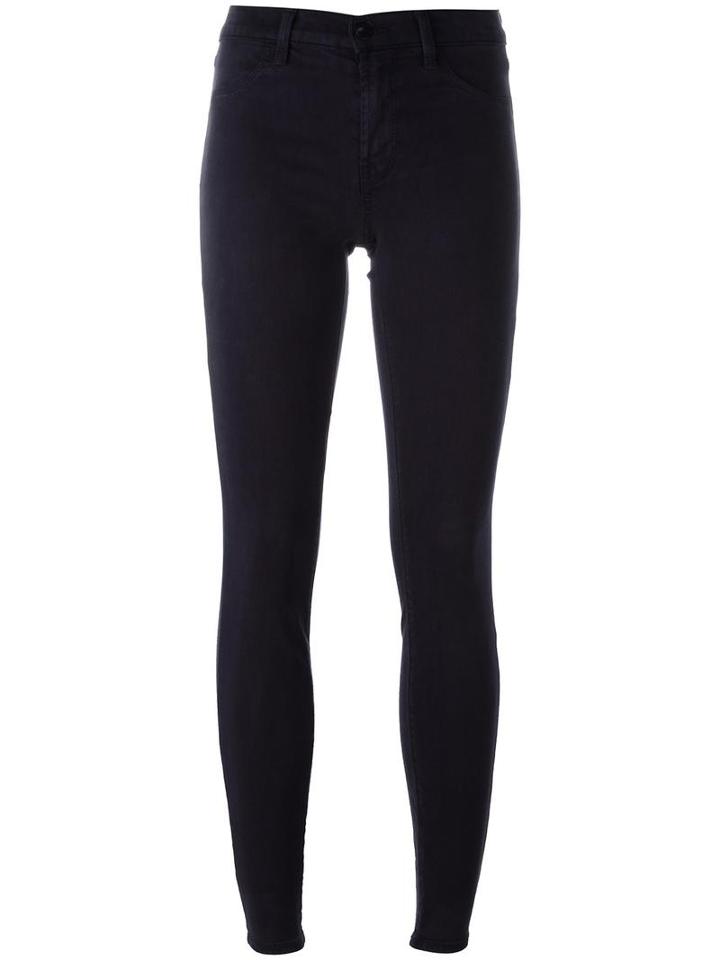 J Brand '485' Mid-rise Super Skinny Jeans, Women's, Size: 30, Blue, Cotton/spandex/elastane/lyocell