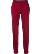 P.a.r.o.s.h. Tailored Trousers, Women's, Size: Large, Red, Virgin Wool/spandex/elastane