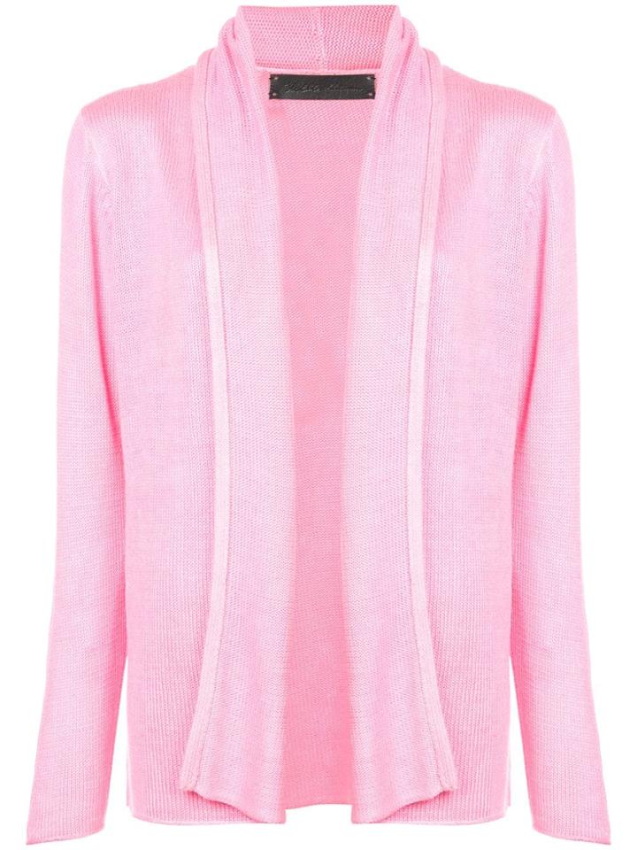 The Elder Statesman Open Front Cardigan - Pink & Purple