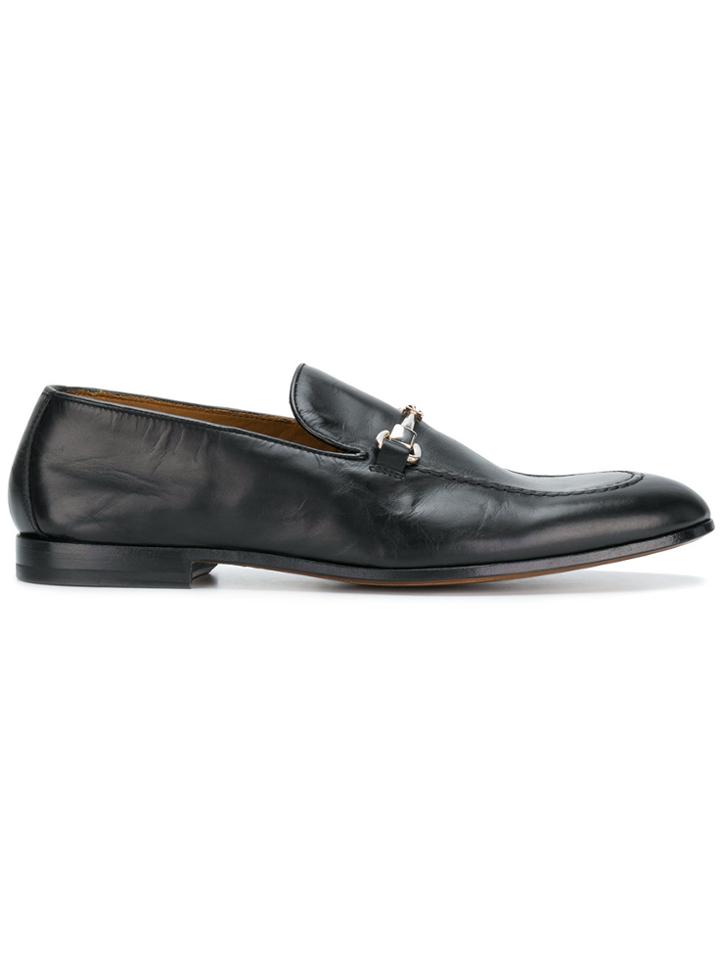 Doucal's Horsebit Front Loafers - Black