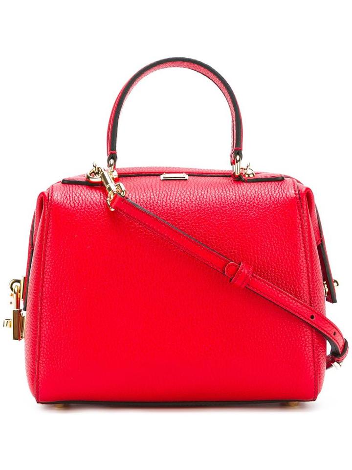 Dolce & Gabbana Mini 'miss Sicily' Bowler Tote, Women's, Red, Leather/brass