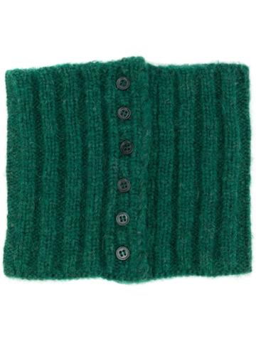 Plan C Ribbed Neckwarmer - Green
