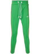 Gcds Logoed Stripe Jogging Pants - Green
