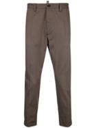Dsquared2 Tapered Trousers With Turn Up Cuffs - Green