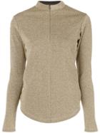 Nomia Zip Collar Top - Gold