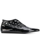 Paloma Barceló Perforated Booties - Black
