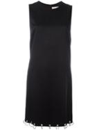 Christopher Kane Big Rings Mini Dress, Women's, Size: 42, Black, Acetate/iron/viscose/silk