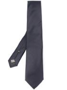 Canali Woven Pointed-tip Tie - Blue