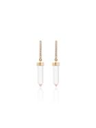 Rosa De La Cruz 18k Rose Gold Quartz Crystal Drop Earrings - Metallic