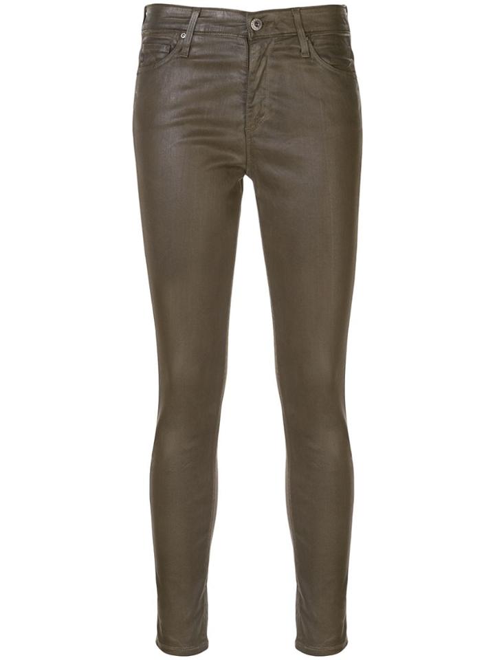 Ag Jeans Farrah Skinny Jeans - Brown