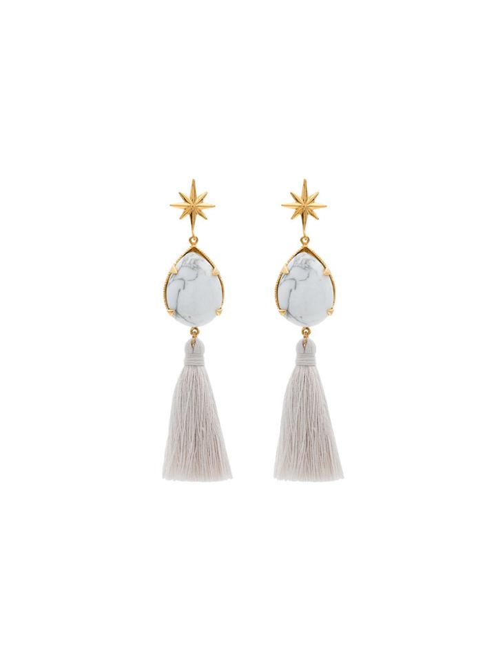 Marte Frisnes Tassel Star Earrings - Metallic