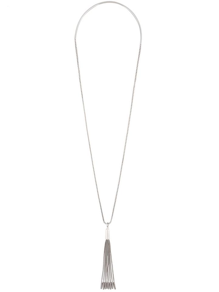 Eddie Borgo Tassel Pendant Necklace, Women's, Metallic