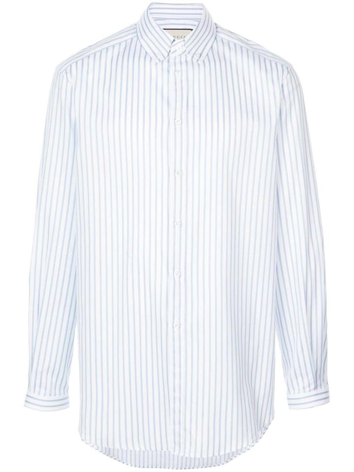 Gucci Button-down Striped Shirt - White
