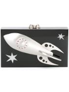 Charlotte Olympia 'outerspace Pandora' Clutch, Women's, Black