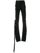 Unravel Project Lace-up Trousers - Black