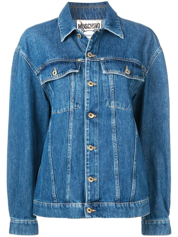 Moschino Oversized Denim Jacket - Blue