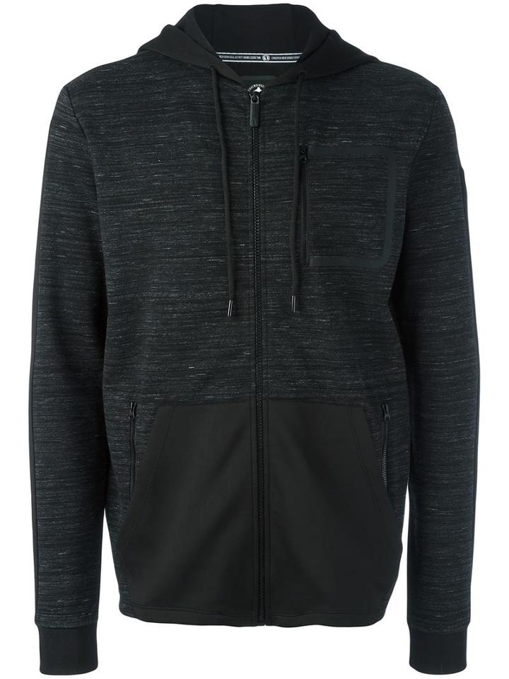 Dirk Bikkembergs Classic Hoodie, Men's, Size: Large, Black, Cotton/polyester/spandex/elastane