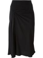 Christian Dior Vintage Gathered Front Skirt, Women's, Size: 38, Black