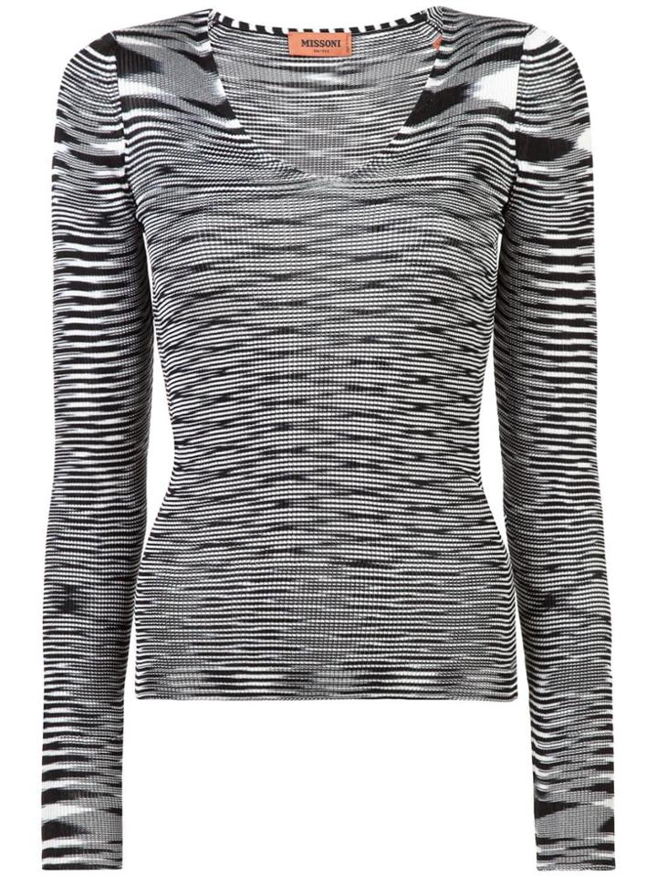 Missoni Illusion Knit Top - Black
