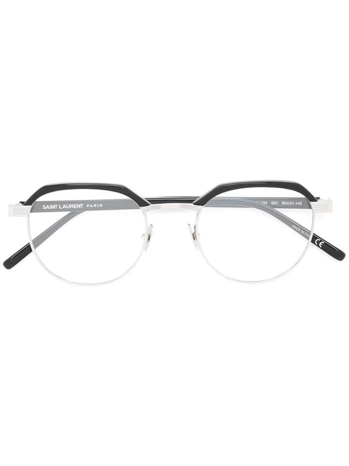 Saint Laurent Eyewear 'sl 124 001' Glasses - Metallic