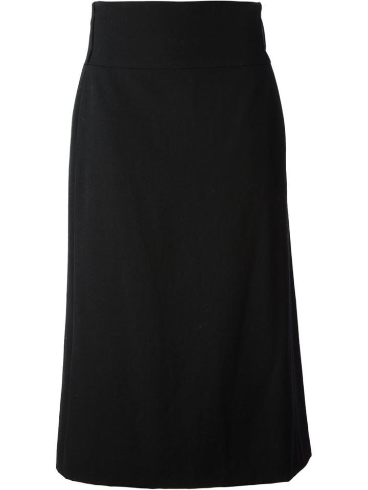 Jil Sander Vintage A-line Midi Skirt