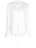 Khaite Lace-up Front Blouse - White