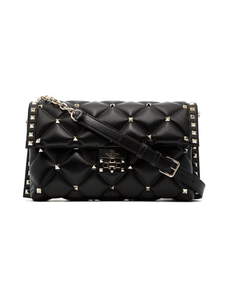 Valentino Valentino Garavani Black Medium Candy Studded Leather